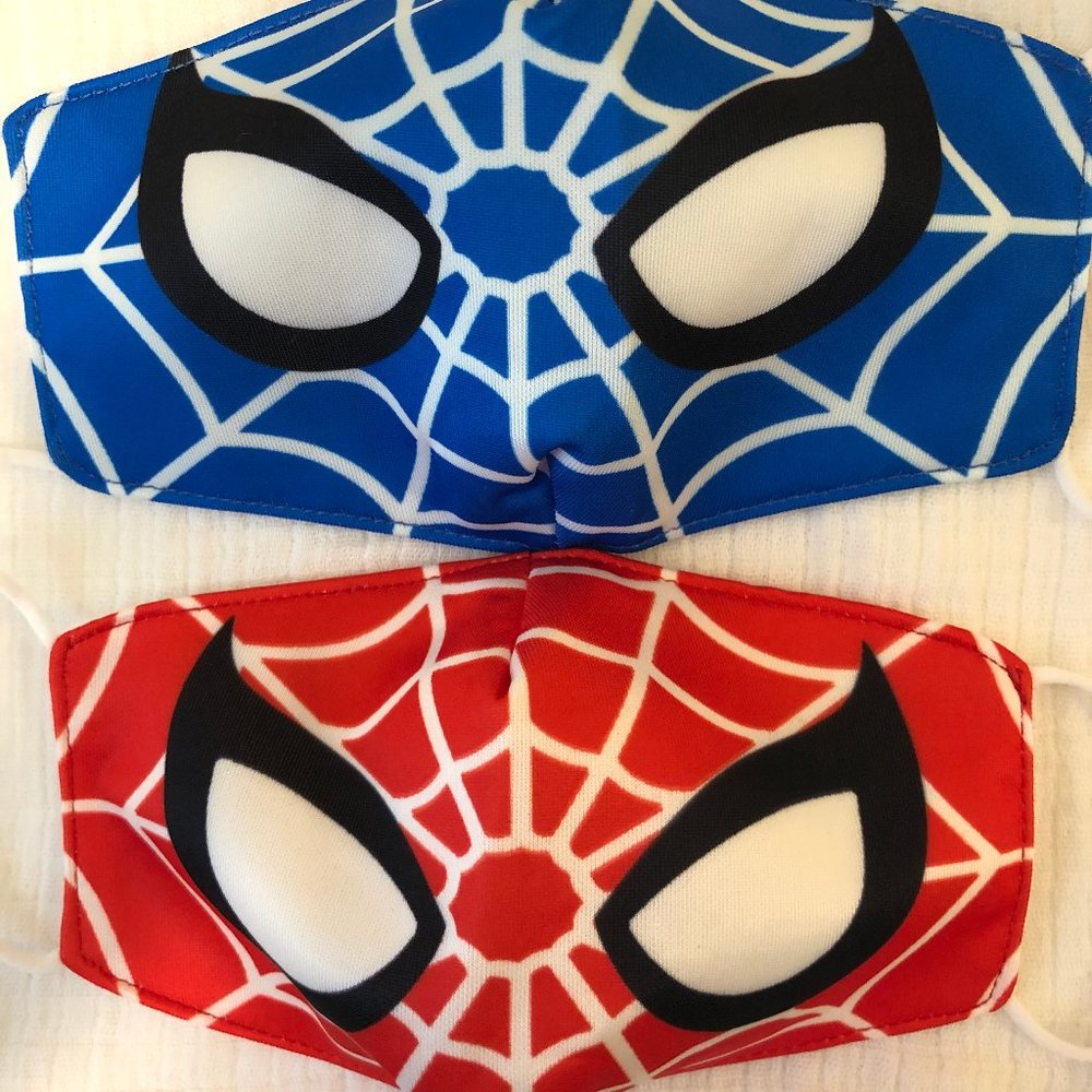 Kids boys face mask Spider man Superhero